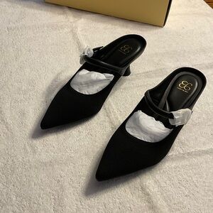 Chic Black Mules by Cosy Island for Women